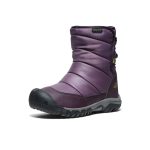 Big Kids' Puffrider Waterproof Winter Boot | Black Plum/Daiquiri Green