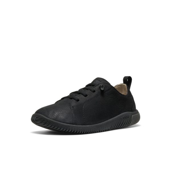 Big Kids' KNX Leather Sneaker  |  Triple Black