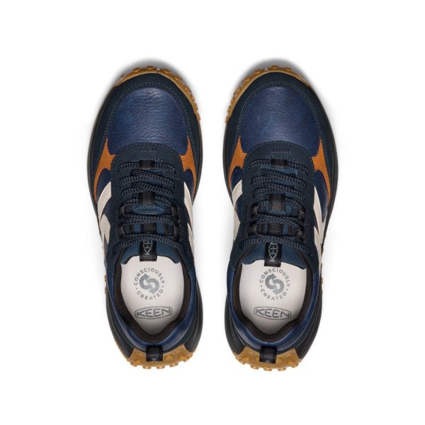 Women's KS86 Leather Sneaker | Sky Captain/Birch