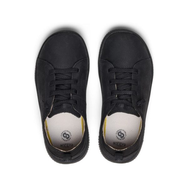 Big Kids' KNX Leather Sneaker  |  Triple Black