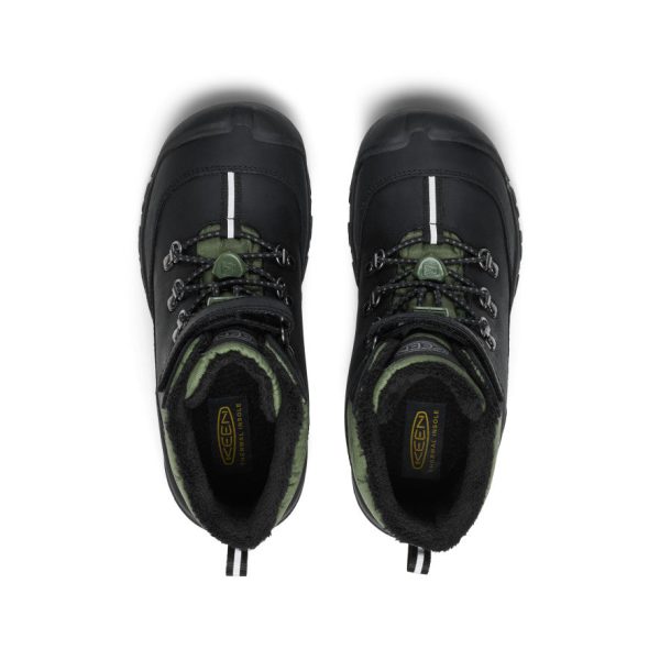 Big Kids' Kanibou Waterproof Winter Boot | Black/Bronze Green