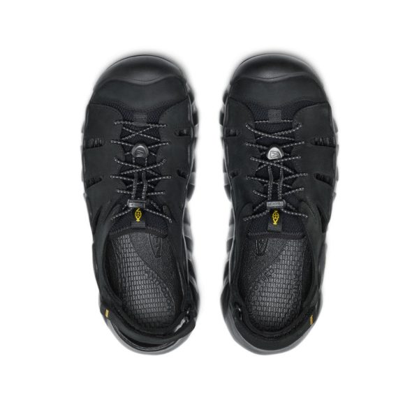 Men's Hyperport Fisherman Leather Sandal | Black/Keen Yellow