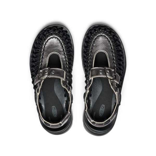 All Gender UNEEK PLT Mary Jane Sneaker | Silver/Black