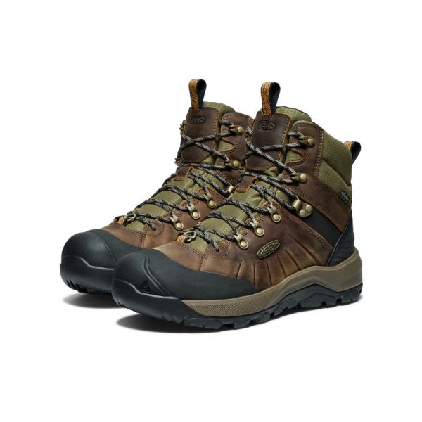 Men's Revel IV Polar Waterproof Boot | Bison/Orange Pepper
