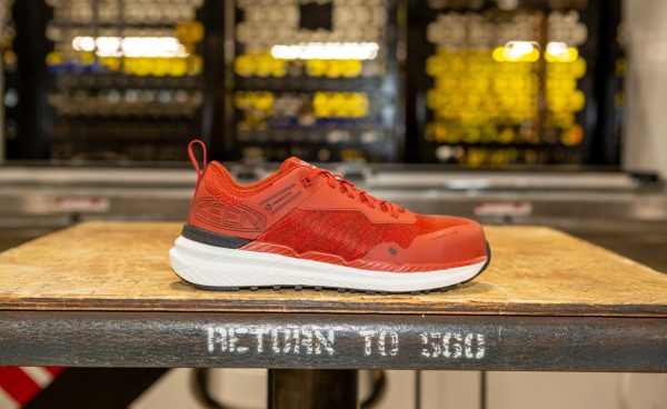 Men's Speedworks Work Sneaker (Carbon Toe) | Red Ochre/Black