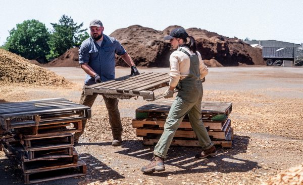 Women's Skokie Waterproof Work Boot (Soft Toe)  |  Bison/Black