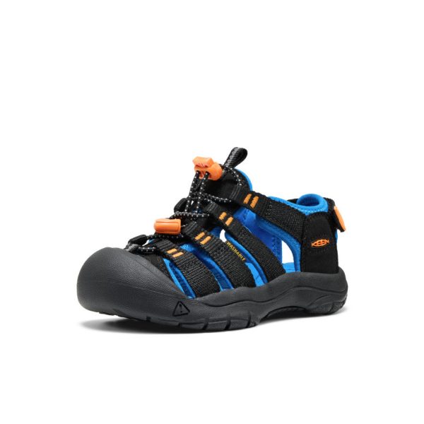Little Kids' Newport Boundless Sandal | Black/Precious Blue