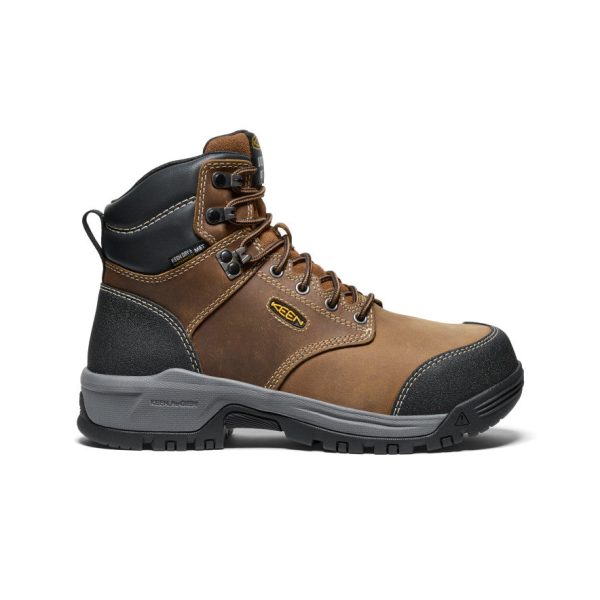 Women's Evanston 6 Waterproof Boot INT MET (Carbon Toe) | Bison/Black